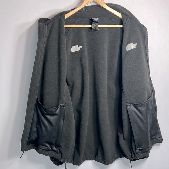 North Face Men's Black Fleece Zippered Jacket size XL - Picture 10 of 11